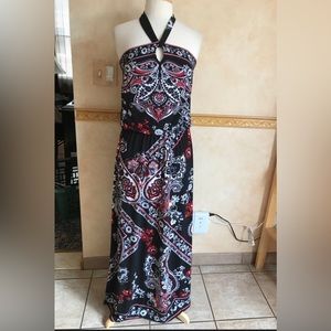 White House Black Market Paisley Maxi Dress